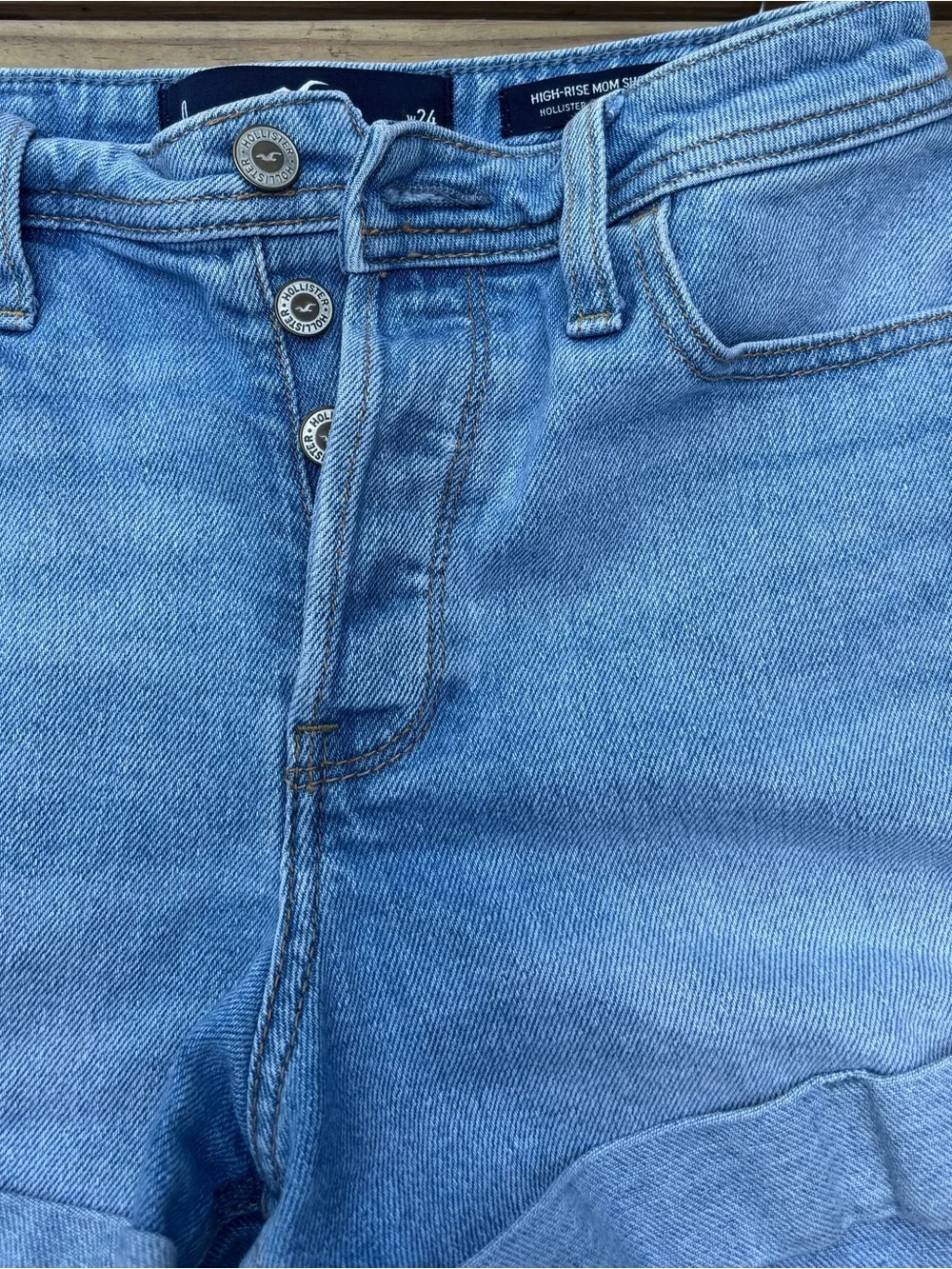 Hollister High-Rise Denim Shorts